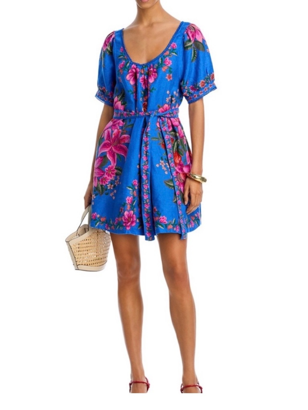 Farm Rio Summer Fruit Scarf Dress
